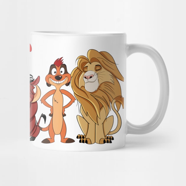 Cute set The Lion King character, Timone and Pumba, Simba, Mofasa by PrimeStore